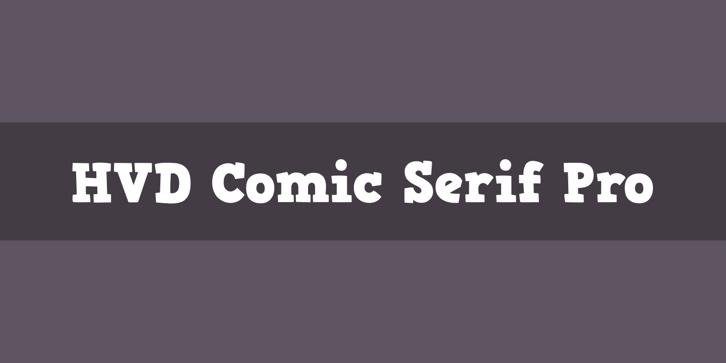 Police HVD Comic Serif Pro